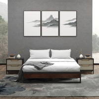 Sorrento Metal and Wood bed base - Single