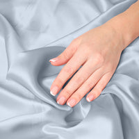 Pure Silk Pillow Case by Royal Comfort (Single Pack) - Soft Blue