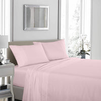 Royal Comfort - 1200TC Ultrasoft 4 Pc Sheet Set - King - Soft Pink