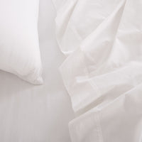 Royal Comfort Vintage Washed 100% Cotton Sheet Set Queen - White