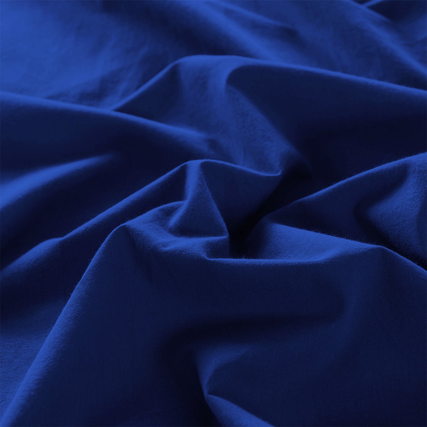 Royal Comfort Vintage Washed 100 % Cotton Quilt Cover Set Single - Royal Blue