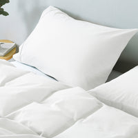 Royal Comfort Vintage Washed 100 % Cotton Quilt Cover Set Double - White