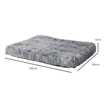 PaWz Replaceable Pet Bed Cover Plush XXL Charcoal XX-Large-1942352742483890178
