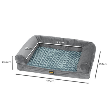 PaWz Pet Bed Sofa Dog Bedding Soft Warm XXL Grey XX-Large-1942353068595220482