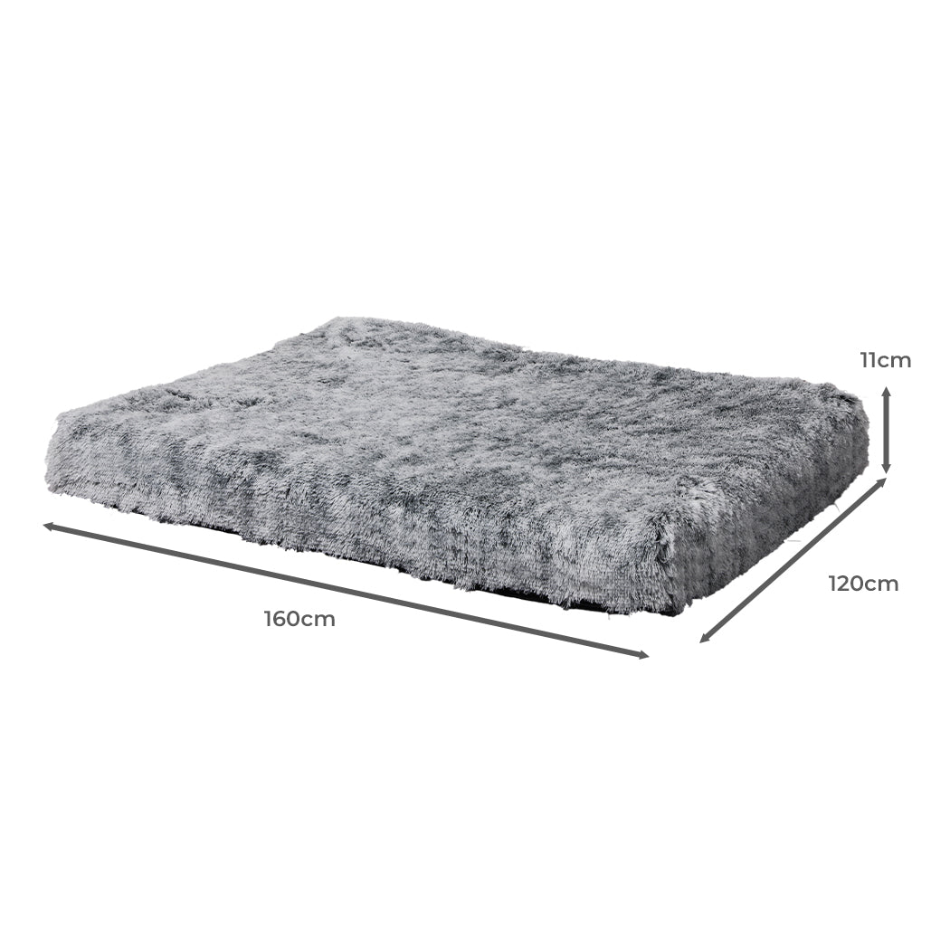 PaWz Dog Mat Pet Calming Bed Memory XXL Charcoal XX-Large-1942352742290952194