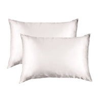 MULBERRY SILK PILLOW CASE TWIN PACK - SIZE: 51X76CM - SILVER