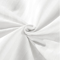 KENSINGTON 1200TC COTTON SHEET SET IN STRIPE-QUEEN - WHITE