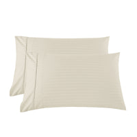 KENSINGTON 1200TC COTTON SHEET SET IN STRIPE-QUEEN -  SAND