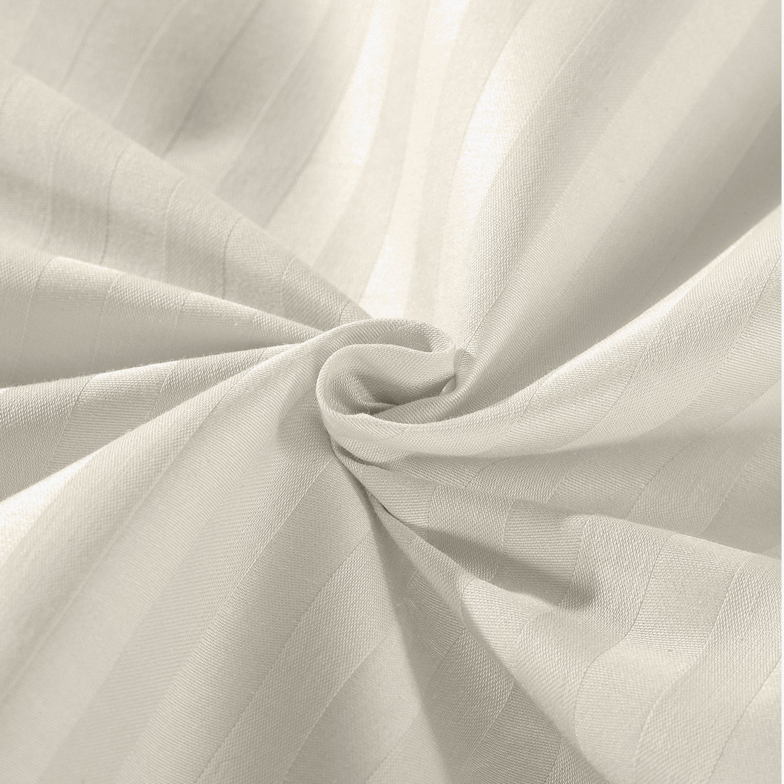 KENSINGTON 1200TC COTTON SHEET SET IN STRIPE-QUEEN -  SAND