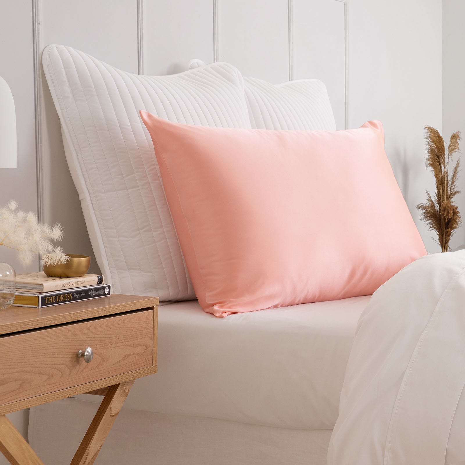 Pure Silk Pillow Case by Royal Comfort-Blush