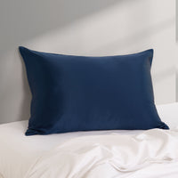 Pure Silk Pillow Case by Royal Comfort-Navy