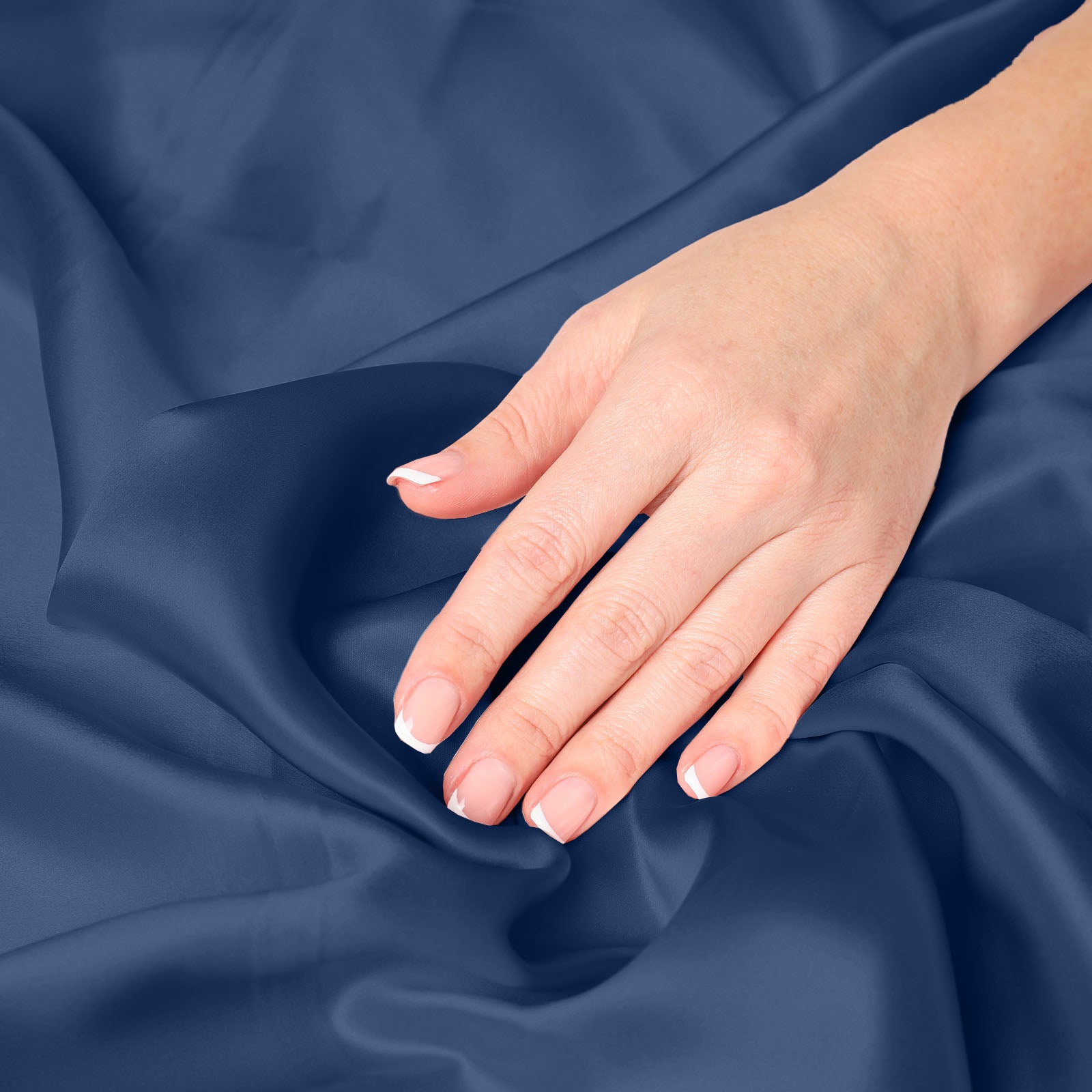 Pure Silk Pillow Case by Royal Comfort-Navy