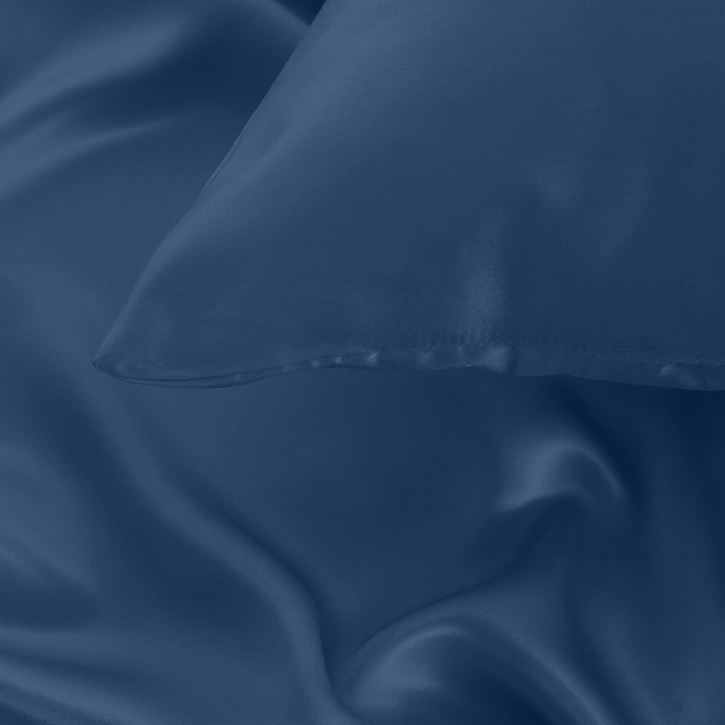 Pure Silk Pillow Case by Royal Comfort-Navy