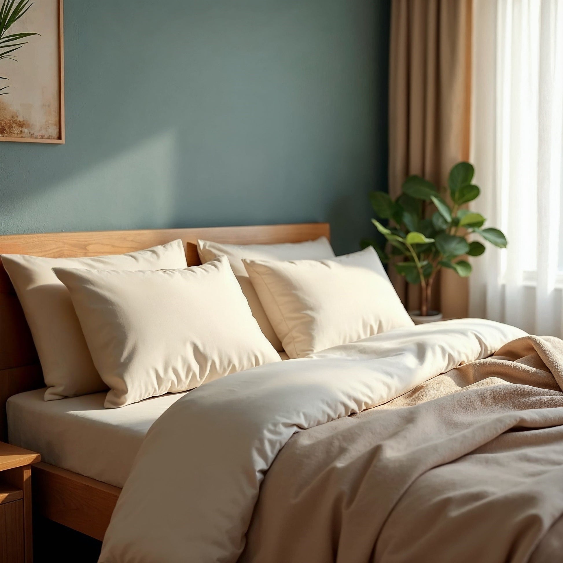 Royal Comfort 1000TC Cotton Blend Quilt Cover Sets Queen - Pebble
