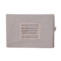 Royal Comfort - Balmain 1000TC Bamboo cotton Quilt Cover Sets (Queen) - Dove