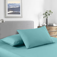 Royal Comfort Bamboo Cooling 2000TC Sheet Set - King-Aqua