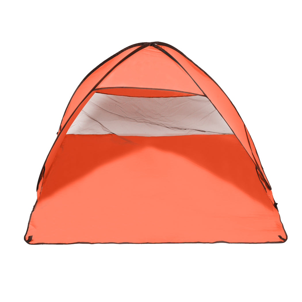 Mountview Pop Up Beach Tent Caming Portable Orange