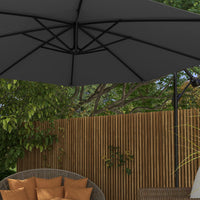 Milano 3M Outdoor Umbrella Cantilever With Protective Cover Patio Garden Shade