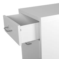 Levede 3 Drawer Office Drawers Cabinet White