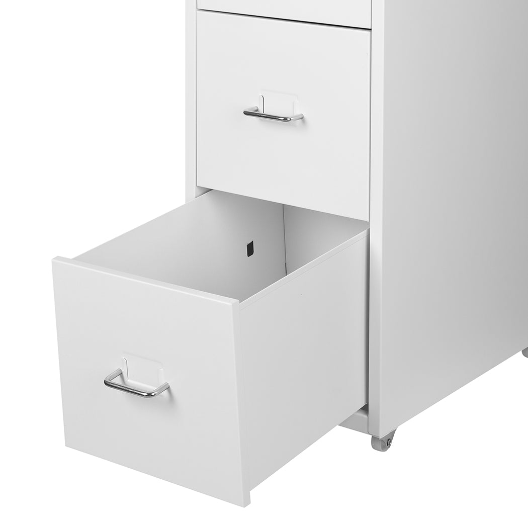 Levede 4 Drawer Office Drawers Cabinet White