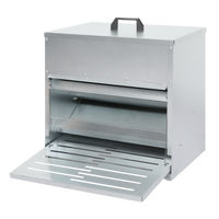 PaWz 10KG Auto Chicken Feeder Dispenser Galvanised Steel-1942353692590215176