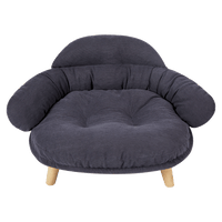 Pawz Elevated Pet Dog Cat Sofa Bed Couch XL Size Grey-1942353691889766408