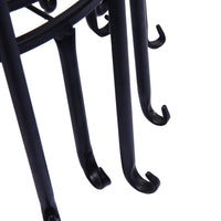 4 x Levede Metal Plant Stand Outdoor Black