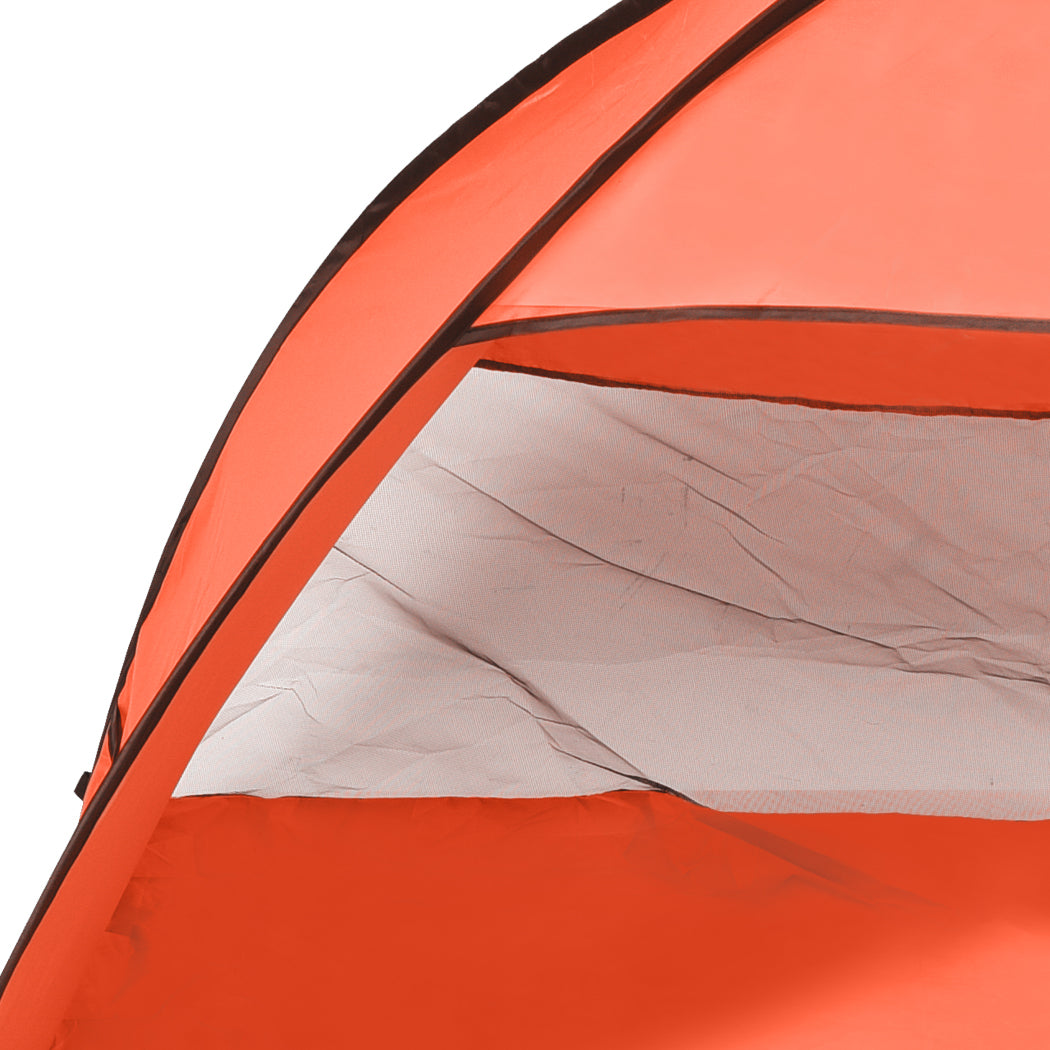 Mountview Pop Up Beach Tent Caming Portable Orange