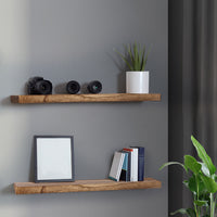 Levede 2 Pcs Floating Shelves Wall Mounted Medium