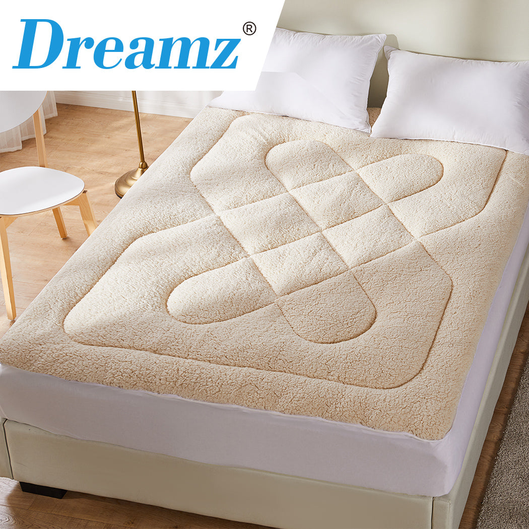 DreamZ Mattress Topper 100% Wool Underlay King