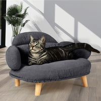Pawz Elevated Pet Dog Cat Sofa Bed Couch L Size Grey-1942353691545833478