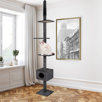 PaWz Cat Scratching Post Tree Condo Grey-1942352735714283526