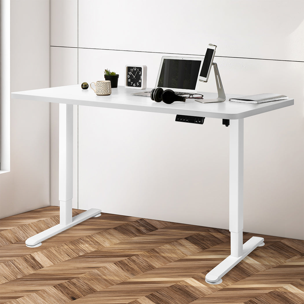 Levede Motorised Standing Desk Height 120cm White 800x 1.5MM