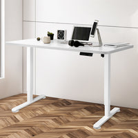 Levede Motorised Standing Desk Adjustable 140cm White 1000x 1MM