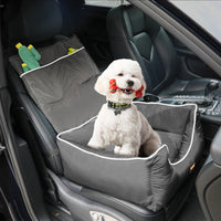 PaWz Dog Car Booster Seat Belt Pet Backrest Grey-1942352757189120006