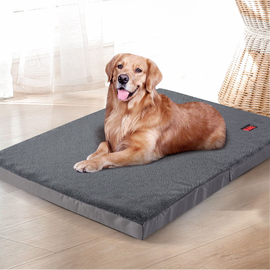 PaWz Pet Bed Foldable Dog Puppy Beds Grey Large-1942353251991162886