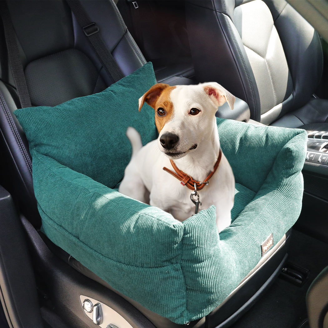 PaWz Pet Car Booster Seat Dog Protector M Green Medium-1942352753359720455