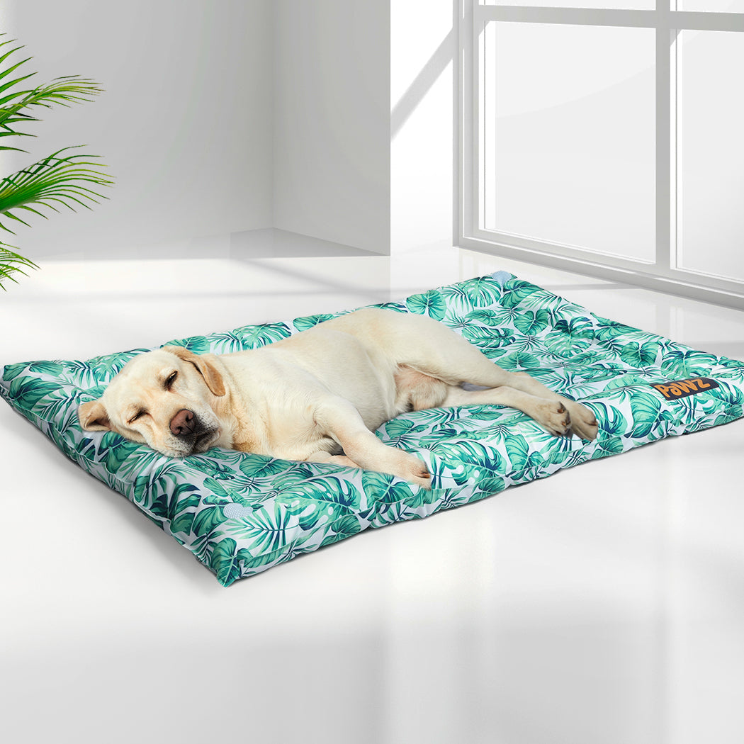 PaWz Pet Cool Gel Mat Cat Bed Dog Bolster M Medium-1942353930658910214