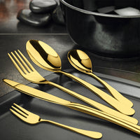 Stainless Steel Cutlery Set Travel Knife Gold