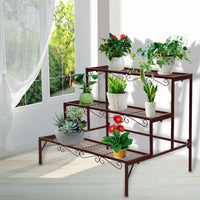 Levede Plant Stand 3 Tier Rectangle