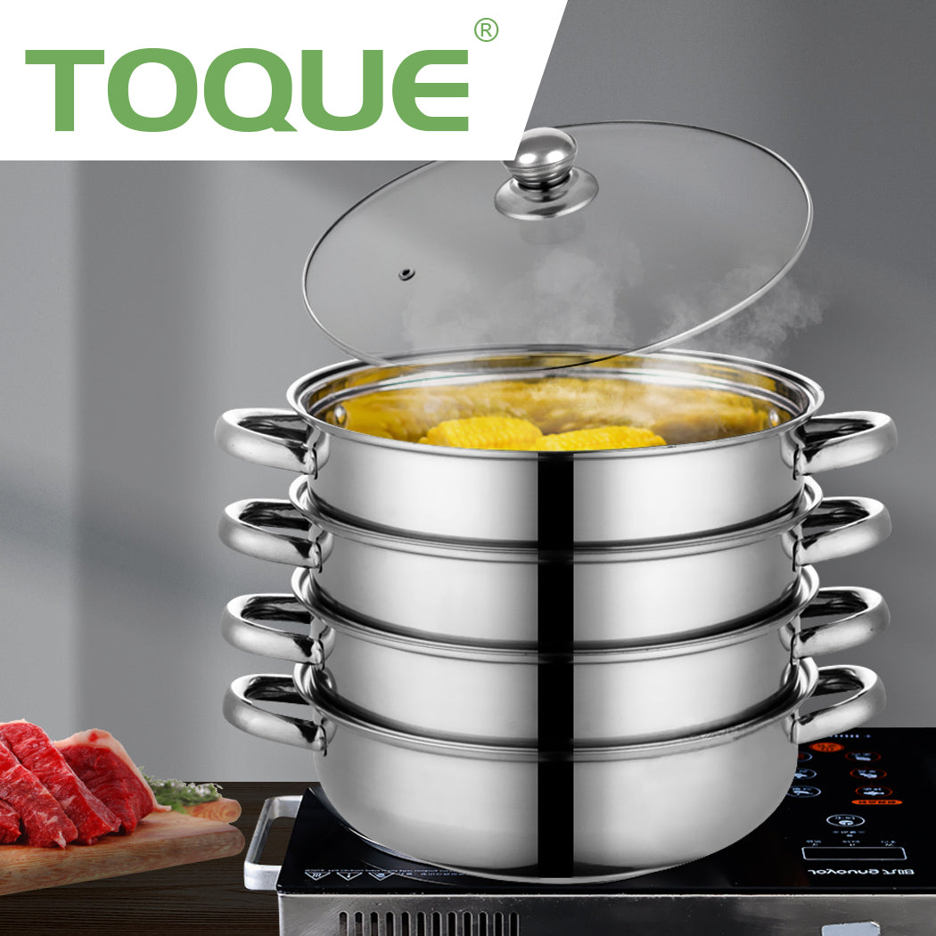 TOQUE Stainless Steel Steamer Meat Vegetable