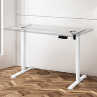 Levede Motorised Standing Desk Frame White Single Motor