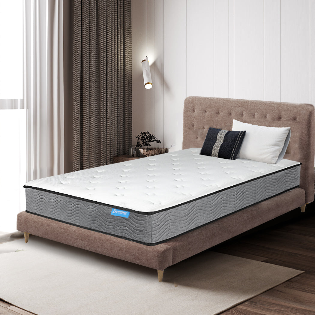 Dreamz Spring Mattress Pocket Bed Top King Single