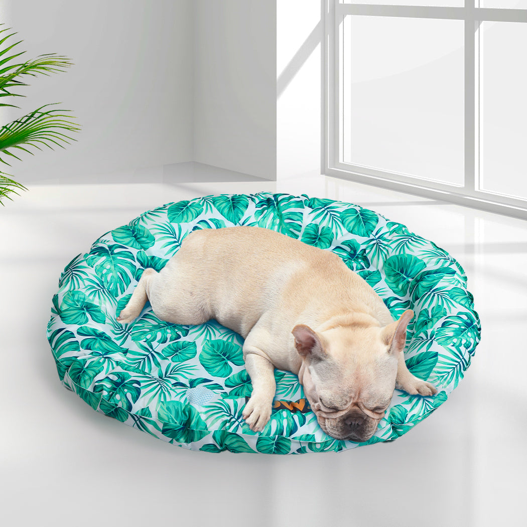 PaWz Pet Cool Gel Mat Cat Bed Dog Bolster L Large-1942353929748746246