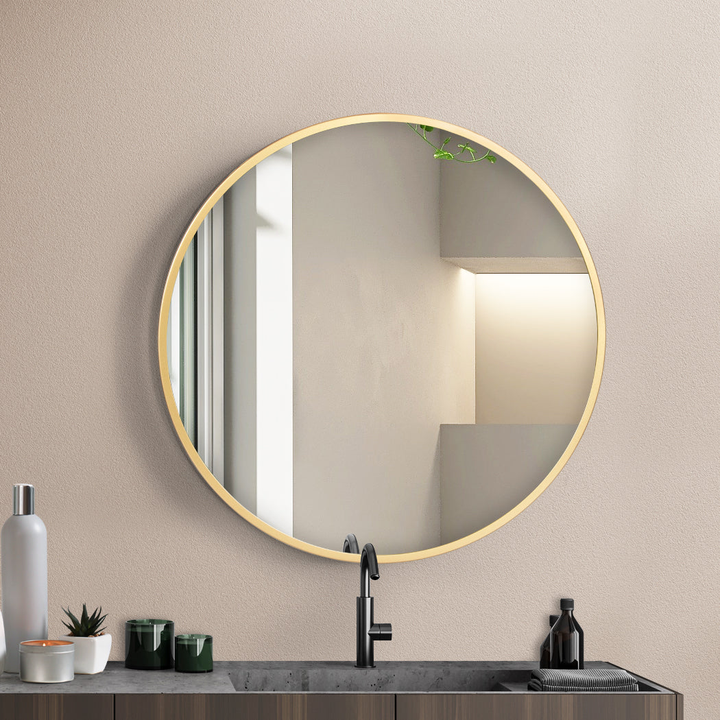 Yezi Wall Mirror Round Bathroom Decor 50cm