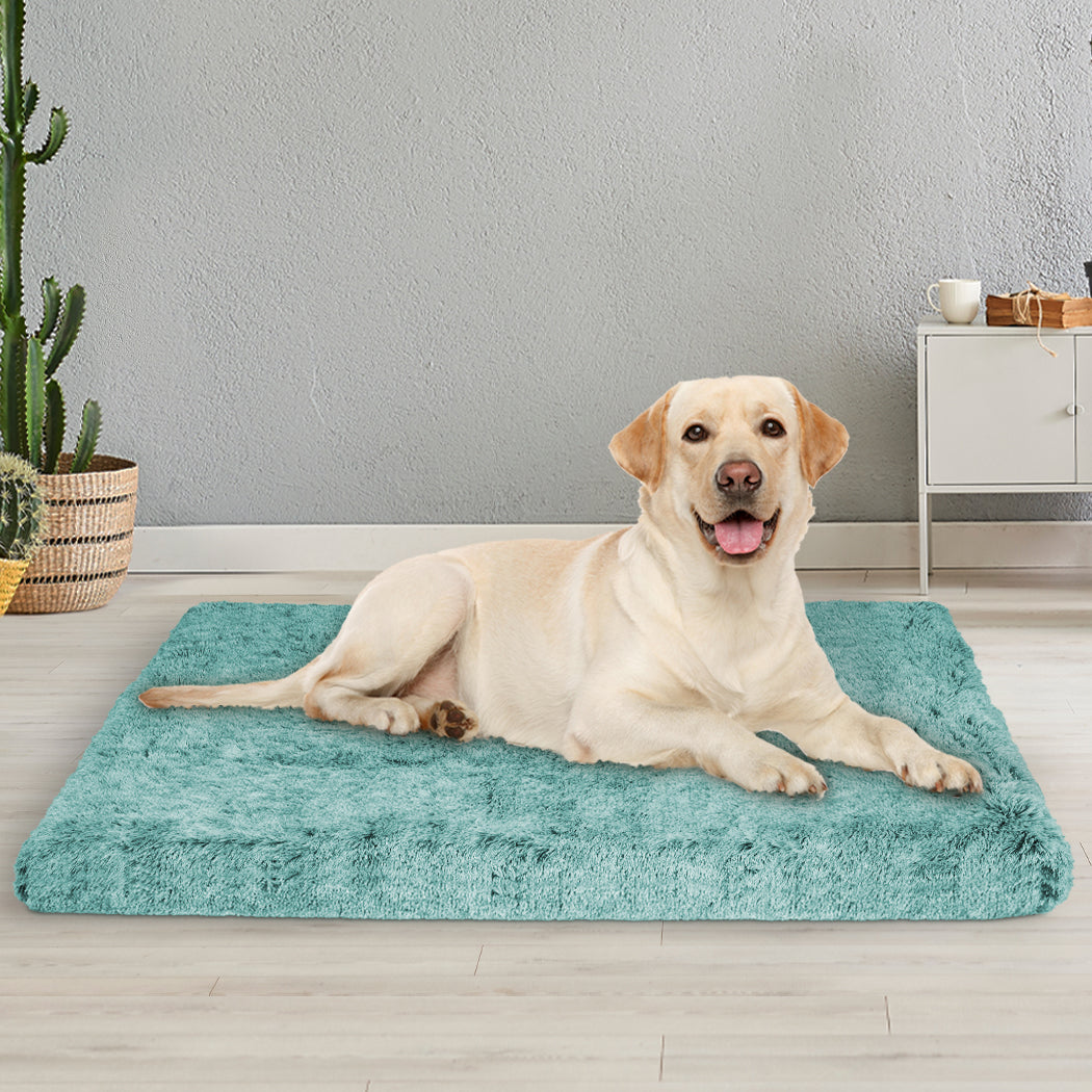 PaWz Dog Mat Pet Calming Bed Memory L Green Large