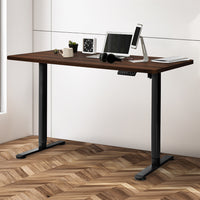 Levede Motorised Standing Desk Height 120cm Walnut 800x 1.5MM