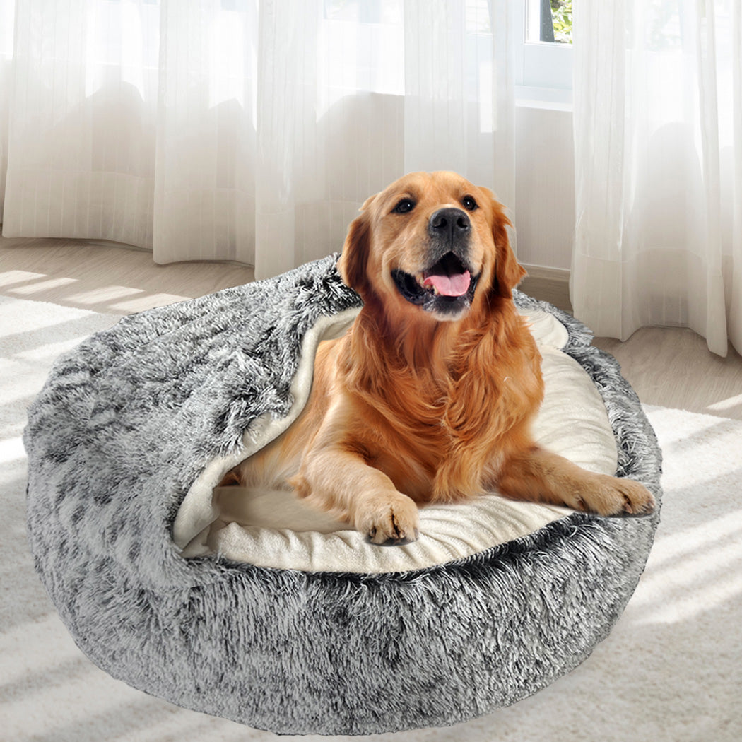 PaWz Pet Dog Calming Bed Warm Soft Plush XL X-Large