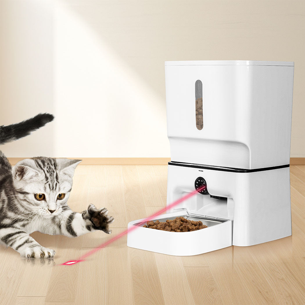 Pawz 2-in-1 Automatic Pet Feeder Wifi Camera Laser Toy-1942353720209707014