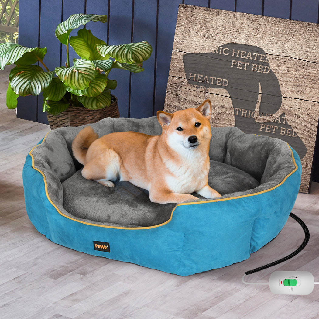 PaWz Electric Pet Heater Bed Heated M Blue Medium-1942352736813191174